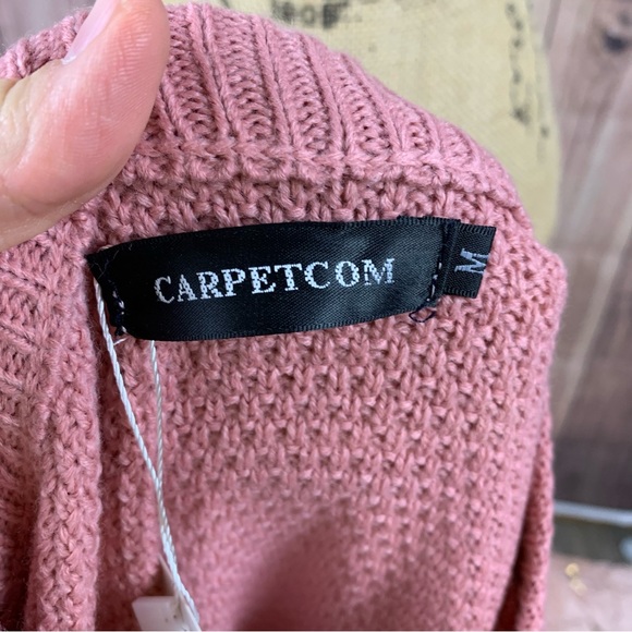 Carpetcom women’s size medium pink knit sweater NWT - Picture 8 of 9